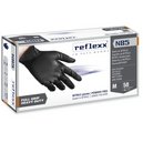 Reflexx Сверхпрочные резиновые перчатки, нитриловые, чёрные, Reflexx N85B-XL. 8,4 гр. Толщина 0,2 мм.