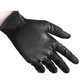 Reflexx Сверхпрочные резиновые перчатки, нитриловые, чёрные, Reflexx N85B-XL. 8,4 гр. Толщина 0,2 мм.