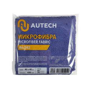 Микрофибровая салфетка AuTech PROFI-MICROFASERTUCH 40*40 см, пурпурная
