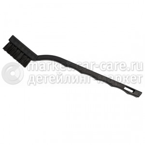 Мини щетка односторонняя жесткая, черная щетина LERATON HARD MINI BRUSH BR14