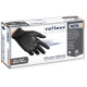 Сверхпрочные резиновые перчатки, нитриловые, чёрные, Reflexx N85B-M. 8,4 гр. Толщина 0,2 мм. 