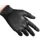 Сверхпрочные резиновые перчатки, нитриловые, чёрные, Reflexx N85B-XXL. 8,4 гр. Толщина 0,2 мм. 