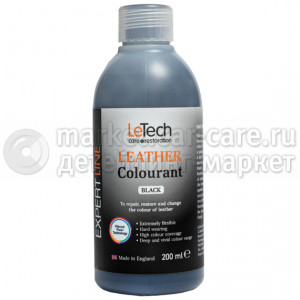 Краска для кожи leather colourant LeTech EXPERT LINE, Black 200 ml