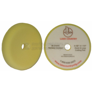 Полировальный круг LakeCountry жесткий желтый Yellow Foam Variable Contact Cutting Pad,165мм
