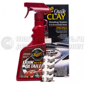 Система для ухода за автомобилем (набор) Meguiar's  Quik Clay Detailing System 473мл 