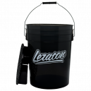Прозрачное ведро для мойки автомобилей с сепаратором (черное) 20л LERATON BUCKET BW1