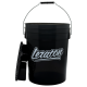Прозрачное ведро для мойки автомобилей с сепаратором (черное) 20л LERATON BUCKET BW1