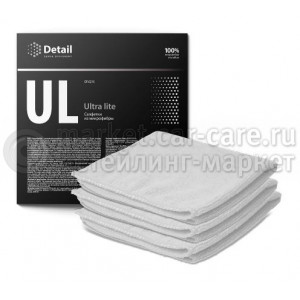 Микрофибра белая Detail UL (Ultra Lite), 40x40см, 3 шт.
