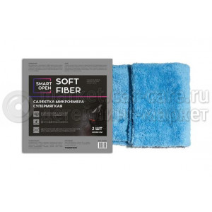 Smart Open Салфетка микрофибра супермягкая 460 г/м2 Soft Fiber 40х40 (2 шт) 