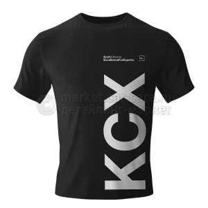 Футболка KCX с коротким рукавом. Цвет черный, размер S 