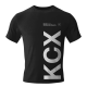 Футболка KCX с коротким рукавом. Цвет черный, размер S 