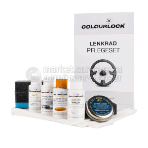 Комплект для ремонта кожаного руля цвет черный COLOURLOCK Lederreparatur Set Lenkrad schwarz ND 
