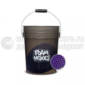 Foam Heroes Ведро с сепаратором для детейлинг мойки, 20л Detailing Bucket 