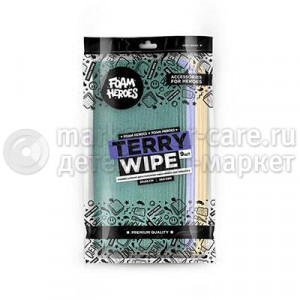 Foam Heroes универсальная двусторонняя микрофибра без оверлока Terry Wipe 35х35см (9шт) 