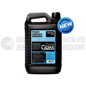 Foam Heroes Концентрированный очиститель стекол на спиртовой основе PRO Crystal Glass 5л 