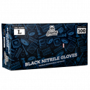 Перчатки нитриловые, черные LERATON, L 100шт