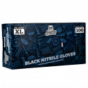Перчатки нитриловые, черные LERATON, XL 100шт