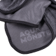 AQUA MONSTER Микрофибровое полотенце 60*90 см, чёрное, 1000гр/м2 для сушки авто 