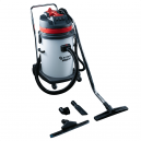 Пылеводосос для влажной и сухой уборки с пластиковым баком. 3000 Вт, 3 турбины 