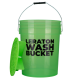 Прозрачное ведро для мойки автомобилей с сепаратором (зеленое) 20 л CARWASH LERATON DETAILING BUCKET WBG