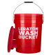 Прозрачное ведро для мойки автомобилей с сепаратором (зеленое) 20 л CARWASH LERATON DETAILING BUCKET WBR