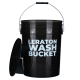 Прозрачное ведро для мойки автомобилей с сепаратором (зеленое) 20 л CARWASH LERATON DETAILING BUCKET WBB