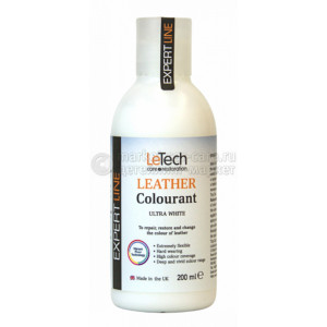 Краска для кожи Leather Colourant Ultra White (Ультра-белый), 200 мл