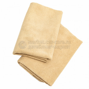 Микрофибра безворсовая двухсторонняя универсальная PURESTAR BROWNIE BUFFING TOWEL, 40х40см (2шт)