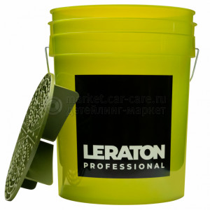Ведро для мойки автомобилей с сепаратором LERATON PROFESSIONAL (оливка) 20 л
