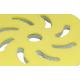 Микрофибровый доводочный полировальный диск RUPES желтый 130/150мм