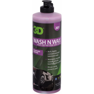 Шампунь с воском 3D WASH N WAX, 0,47л