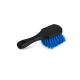 Универсальная щетка средней мягкости с короткой ручкой, синий ворс.