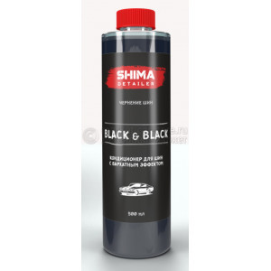 Кондиционер для шин с бархатным эффектом SHIMA DETAILER "BLACK & BLACK", 0.5л 