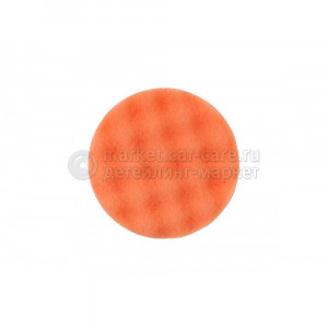 Рельефный поролоновый полировальный диск средний оранжевый Mirka 85 мм.