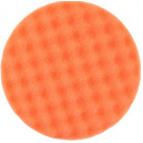 Рельефный поролоновый полировальный диск средний оранжевый 150 мм.