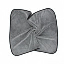Микрофибровое полотенце для сушки авто Волчонок, 50*60 см, серое, 560 гр/м2